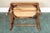 Vintage Faux Bamboo Upholstered Vanity Foot Stool For Sale In New York - Image 6 of 8