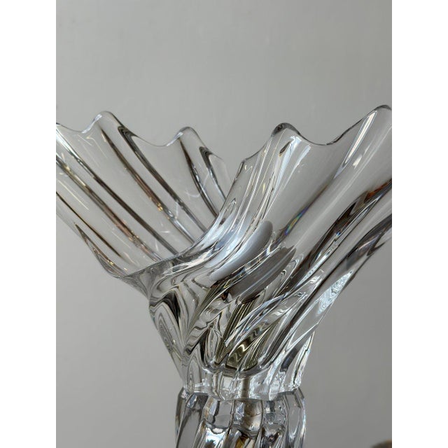 Vintage Art Vannes French Blown Crystal Table Lamp, Circa 1970s For Sale In New York - Image 6 of 12