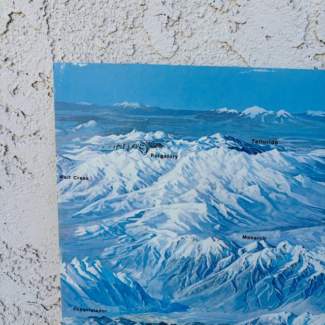 Contemporary 1973 Hal Shelton Colorado Ski Country Usa Poster; 29 X 21 For Sale - Image 3 of 16