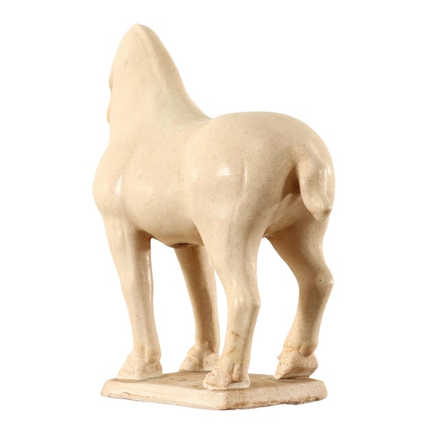 Ceramic Contemporary White Terra Cotta Stallion For Sale - Image 7 of 7