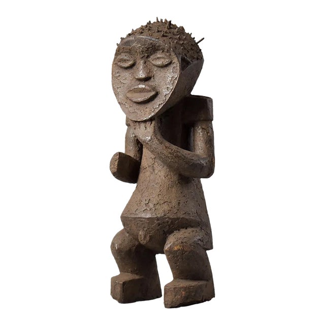 Early 20th Century Mambila Guardian Figure Tadep Cameroon For Sale