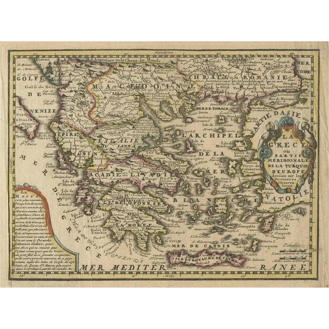 Antique Map of Greece and Part of Turkey For Sale - Image 6 of 6