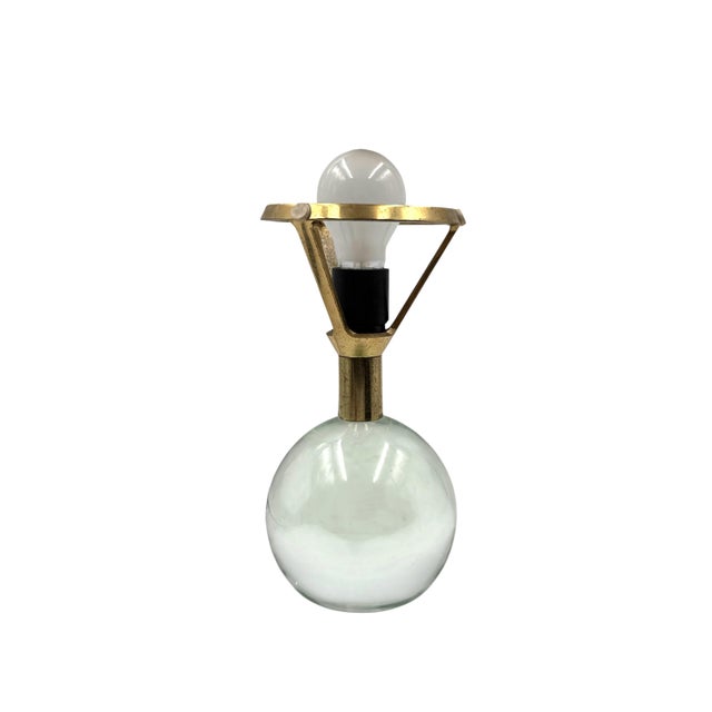 Glass 1970s Leucos Murano Glass Table Lamp Mod. Budur, Roberto Pamio For Sale - Image 7 of 14