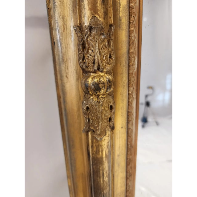 Regence Style Carved Giltwood and Gesso Extra Large Mirror, Circa 1860 For Sale In New York - Image 6 of 12