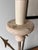 Mid 20th Century French Arrow & Tassel Lamps on Travertine Bases With Original Fabric Shades-a Pair For Sale - Image 9 of 12