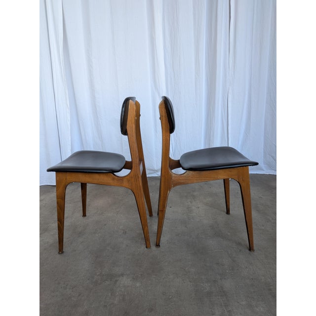Vintage Dining Chair in Black Leather from Stol Kamnik, 1970s For Sale - Image 4 of 18