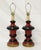 1960s Red Black & Gilt Ceramic Table Lamps, American Modern - a Pair For Sale In Los Angeles - Image 6 of 18