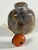 Late 19th Century 19th Century. Chinese Carved Macaroni Shadow Agate Snuff Bottle Chalcedony Translucent For Sale - Image 5 of 9