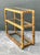 Camel Vintage Wrapped Rattan Low Etagere For Sale - Image 8 of 12