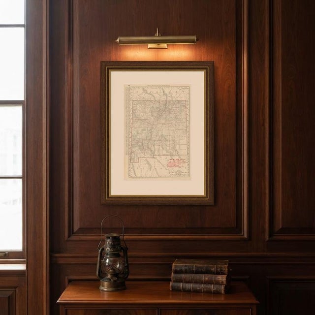 Antique Map of New Mexico Territory, Before Statehood from Rand McNally, 1899 For Sale - Image 10 of 12