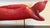 Ruby Red 39" Wooden Red Reclining Buddha * Made in Indonesia * Traditional Asian Art For Sale - Image 8 of 14
