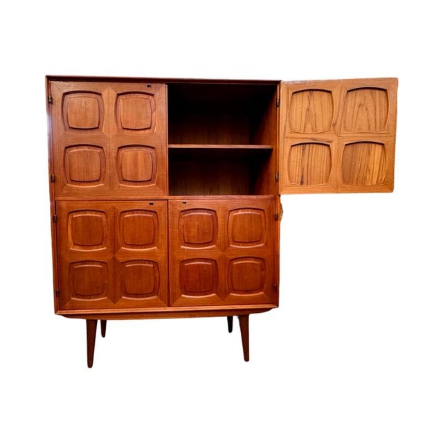 Gustav Bahus Flor Highboard by Rolf Rastad and Adolf Relling for Gustav Bahus, 1960s For Sale - Image 4 of 8