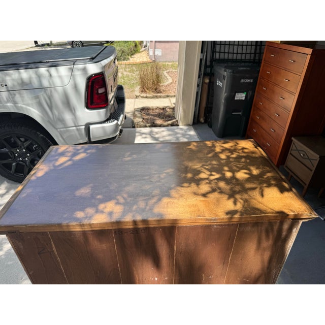 1970s 1970s Sprague & Carleton Solid Maple Tallboy Dresser | Sage Green | Professionally Refinished For Sale - Image 5 of 12