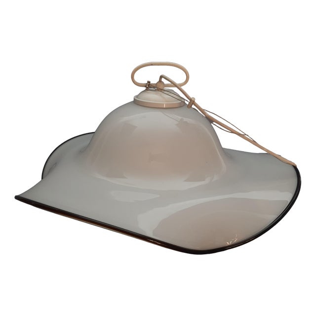 Murano Glass Pendant Light by Fazzoletto, 1970s For Sale