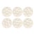 Vintage French White Oyster Plates, Set of 6 For Sale