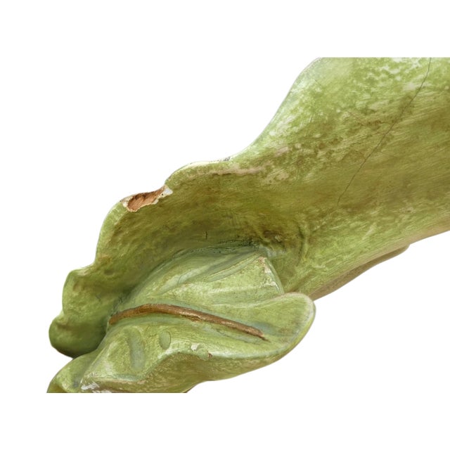 1960s Lacquered Tree-Shaped Table with Glass Top, 1960s For Sale - Image 5 of 7