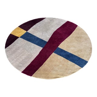 13ft 11in Gary Hutton Custom Design Round Area Rug For Sale