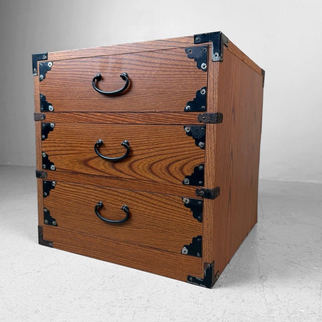 1970s Small Vintage Japanese Chest of Drawers, 1970s For Sale - Image 5 of 9