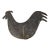 20th Century Rustic Folk Art Rooster Weathervane Style Lawn Ornament For Sale