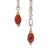 David Yurman David Yurman Sterling Silver 18k Gold Carnelian Cable Link Lariat Chain Necklace For Sale - Image 4 of 9