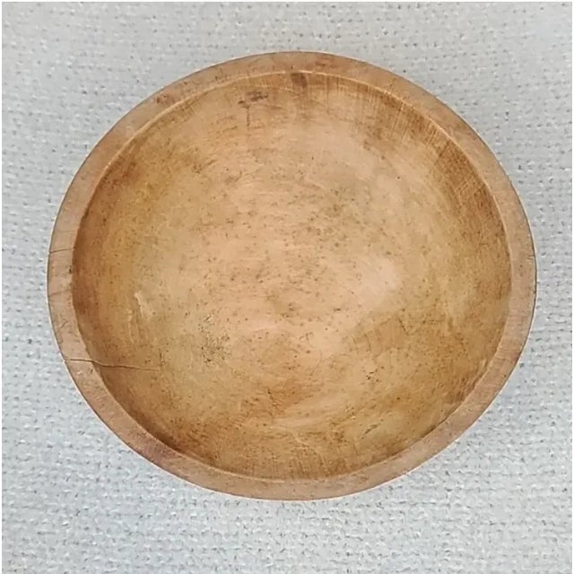 Wood Mid-Century Modern Wooden Medium Hand Carved Dough/Salad Bowl For Sale - Image 7 of 12