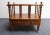 Vintage Victorian Figured Walnut Canterbury Magazine Rack on Casters With Drawer For Sale - Image 4 of 18