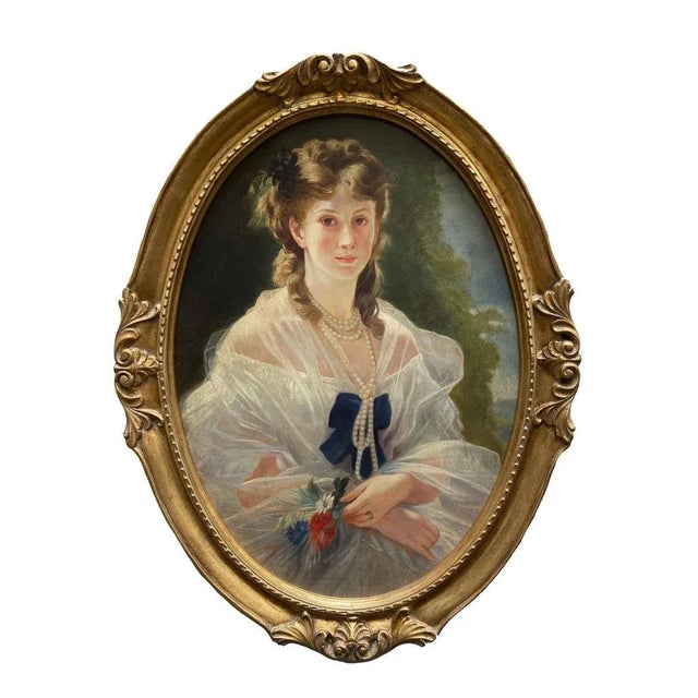 Angelo Granati, Portrait, Oil on Panel, 2019, Framed For Sale - Image 9 of 9