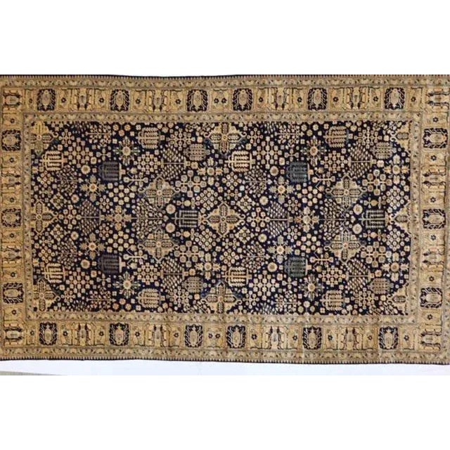 Wool pile genuine hand made very fine Oushak carpet-