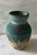Handmade Sgraffito Pottery Vase With Butterfly and Floral Design For Sale - Image 4 of 9