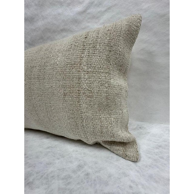 Turkish Hemp Pillow Cushion Natural Beige Pillow Cushion Cover 16" x 24" #30057 Enhance your home decor with our Kilim...