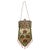 1920s Mandalian Art Deco Flapper Enamel Mesh Purse with Floral Motif and Drop Beads For Sale - Image 5 of 18