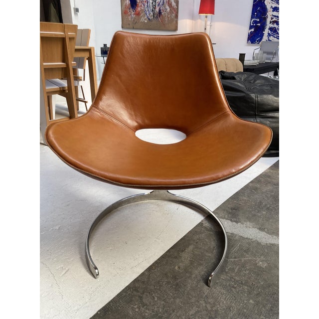 Metal Model Scimitar IS-63 Chair attributed to Preben Fabricius and Jørgen Kastholm for Ivan Schlechter, Denmark, 1962 For Sale - Image 7 of 7
