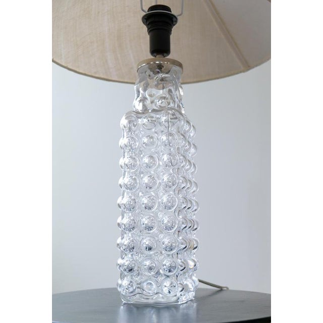 Mid-Century Modern Bubble Crystal Table Lamp attributed to Carl Fagerlund for Orrefors, 1960s For Sale - Image 13 of 17