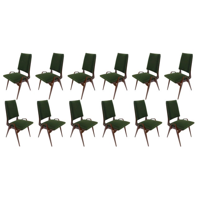 Green Adesso Imports Custom Dining Chairs by Adesso Studio - Set of 12 For Sale - Image 8 of 9