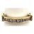 Modern 14 Karat Yellow and White Gold Bridal Band Ring With Baguette Diamonds For Sale - Image 3 of 9