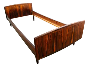 1960s Mid Century Danish Modern Bed Frame Sm Single Rosewood Denmark Sannemanns Mobler