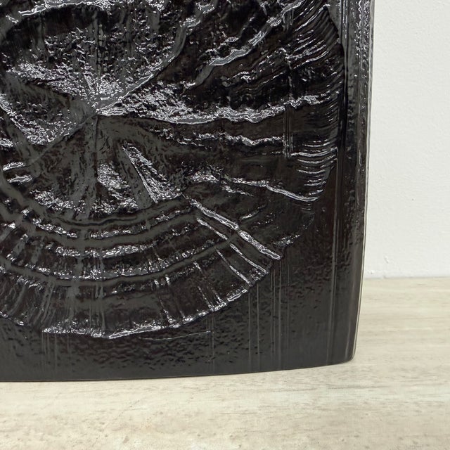 Ceramic Black Ceramic Vase by Martin Freyer for Rosenthal, 1960s For Sale - Image 7 of 11