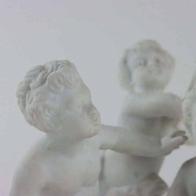 Antique Angels Sculptures from Sèvres Biscuit For Sale - Image 4 of 10
