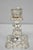 Antique Victorian Silver Plated Glass Hurricane Lamp Shade Candlestick - Pair For Sale - Image 10 of 18