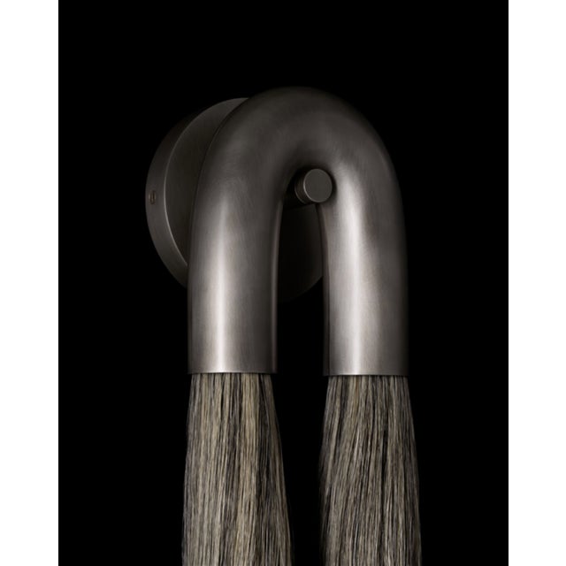 Apparatus Contemporary Horsehair: 2 Sconce by Apparatus For Sale - Image 4 of 4