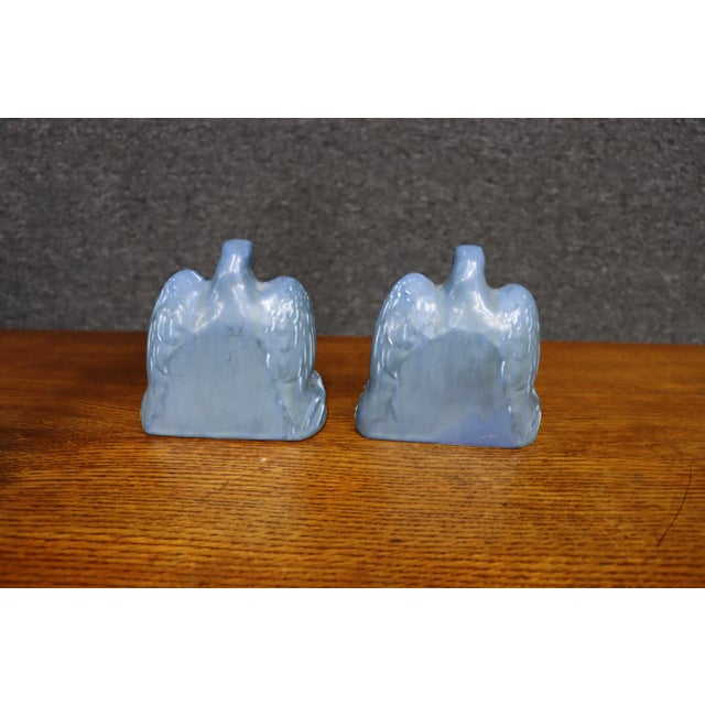 Ceramic Rookwood Pottery Rook Bird Bookends, Pair For Sale - Image 7 of 12