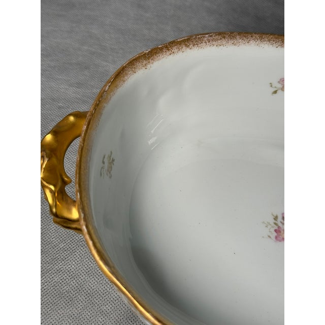 White Hand-Painted Porcelain Bowl from Wessel Porzellanmanufaktur, 1900s For Sale - Image 8 of 11