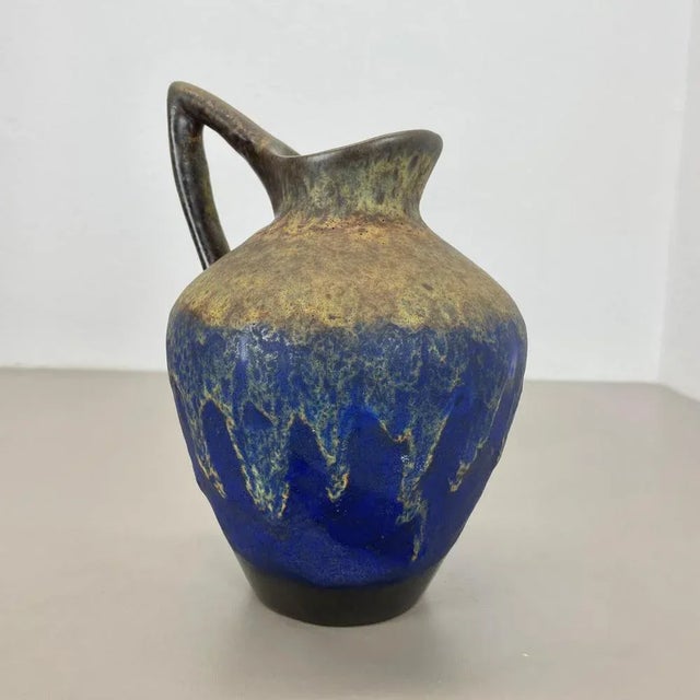Fat Lava Glazed Vase from Es Keramik, WGP, Germany, 1970s For Sale - Image 12 of 18