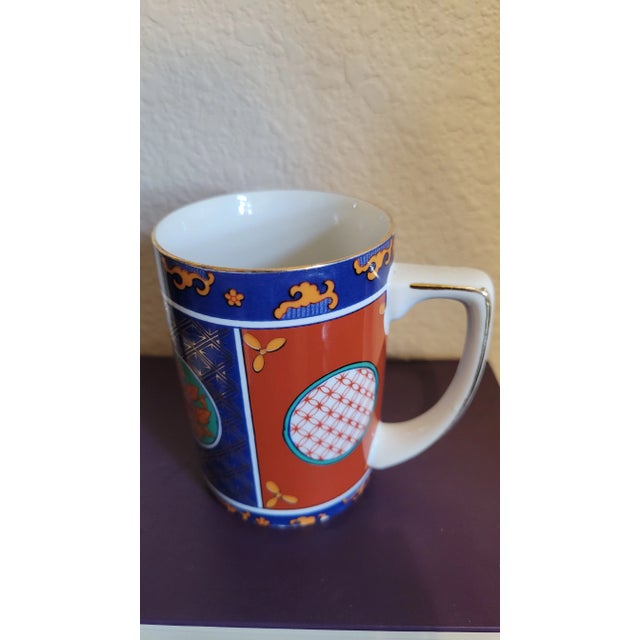 Vintage Neiman Marcus Imari Style Coffee or Tea Mug Set- 12 Pieces For Sale - Image 9 of 12