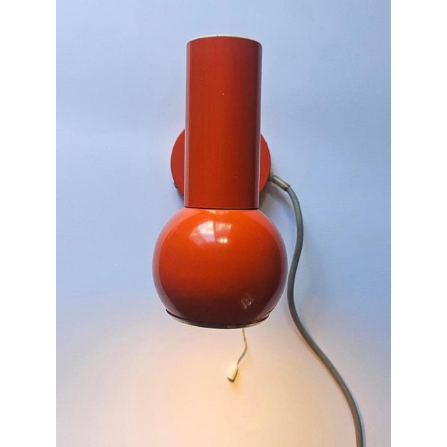 1970s Mid-Century Modern Space Age Italian Wall Lamp, 1970s For Sale - Image 5 of 13