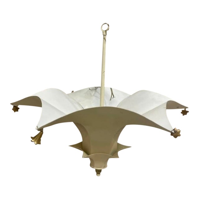 Vintage Regency Ivory Tole Pagoda Pendant For Sale