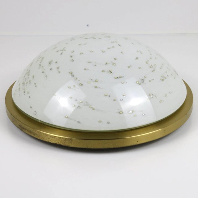 Gold Bubble Glass Flush Mount from Peill & Putzler, 1970s For Sale - Image 8 of 8