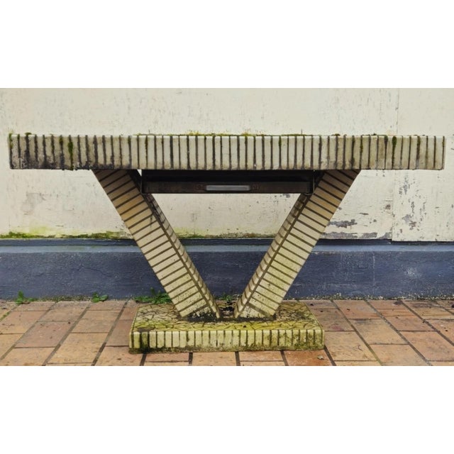 Ivory Vintage Ceramic Console After the Creations of Facteur Cheval For Sale - Image 8 of 9