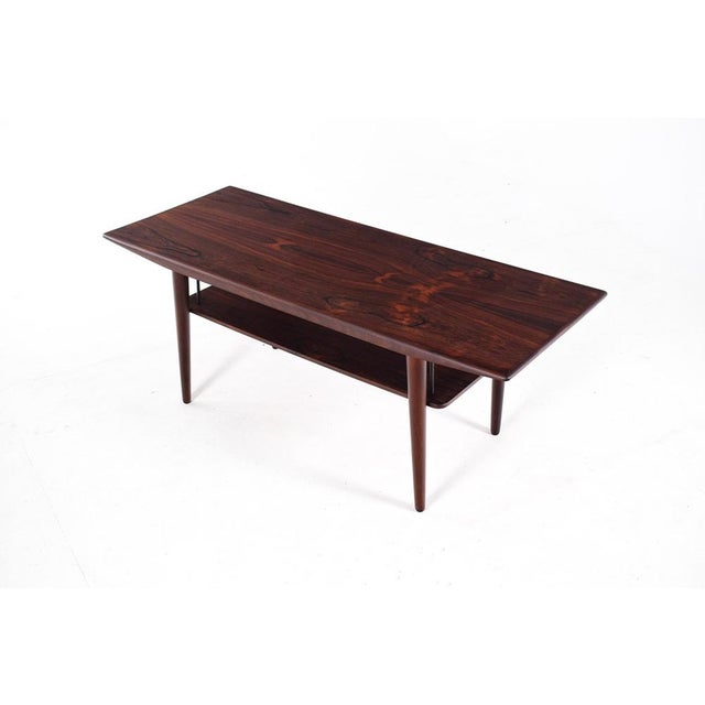 Mid-Century Modern Danish Modern Rosewood Coffee Table, 1960 For Sale - Image 3 of 6
