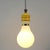 Postmodern Metalarte Ceiling Lamp in the Shape of a Light Bulb, 1970s For Sale - Image 3 of 4